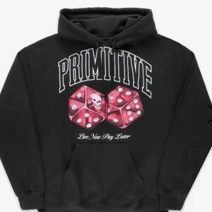 NWT, Primitive Pay Day Pullover Black Hoodie, Size US Men’s Small